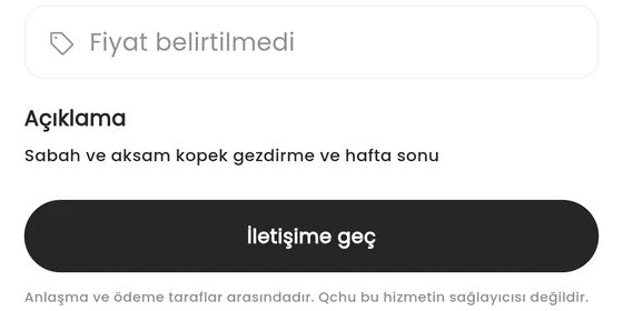 Hizmet ilanı detayı