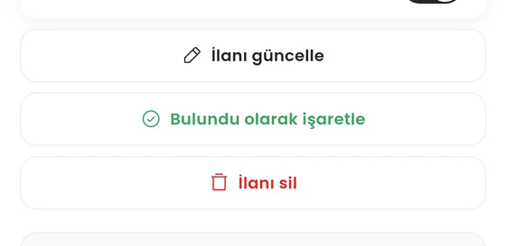 Kendi ilanının detayı